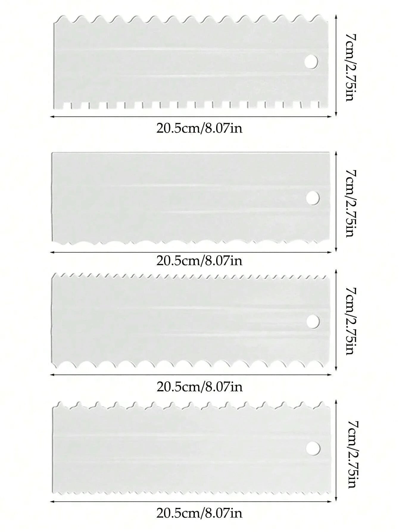 Cake Comb Set - 4 Pieces