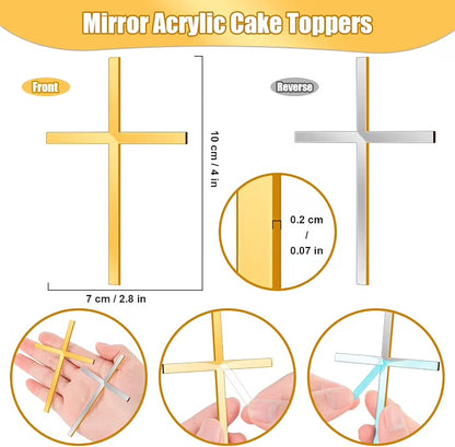 Acrylic Gold Cross
