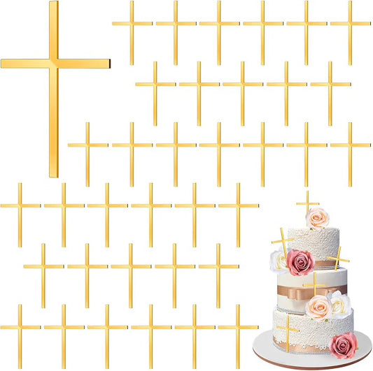 Acrylic Gold Cross