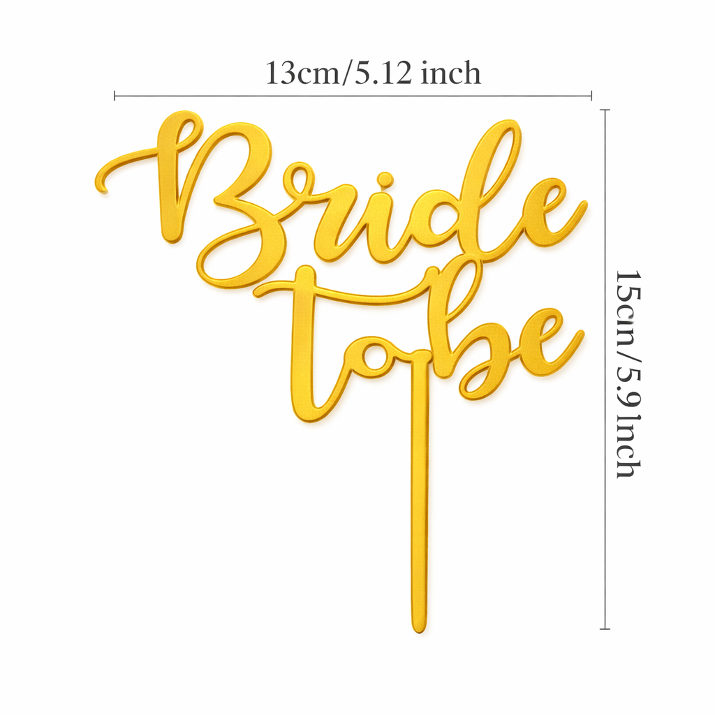 Bride to Be Acrylic Cake Topper