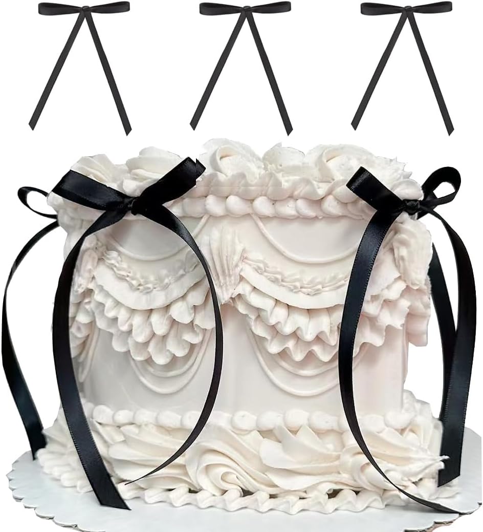 Cake Bow Tie Ribbon - 10 Count