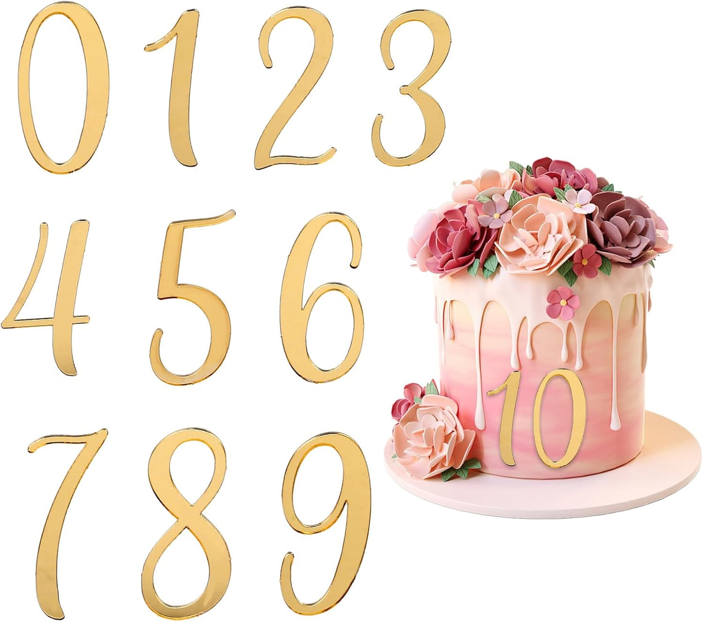 Acrylic Numbers Set