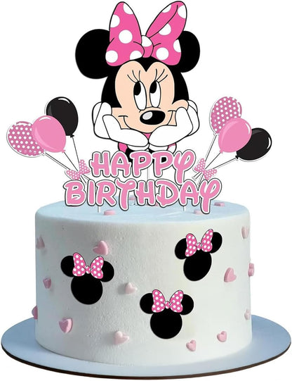 Minnie Mouse Cake/Cupcake Toppers - 10 Pieces
