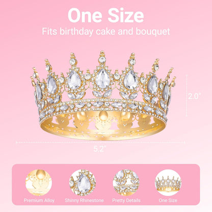 XL Crown Cake Topper - 1 Count