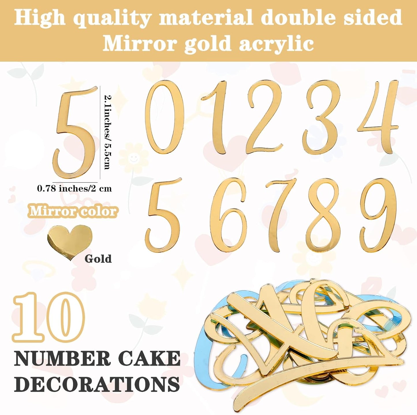 Acrylic Numbers Set