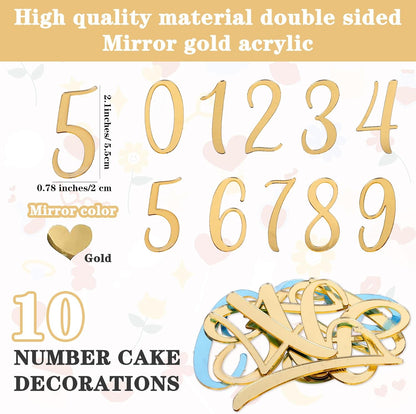 Acrylic Numbers Set