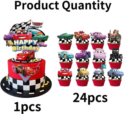 Disney Cars Cake/Cupcake Toppers - 25 Pieces