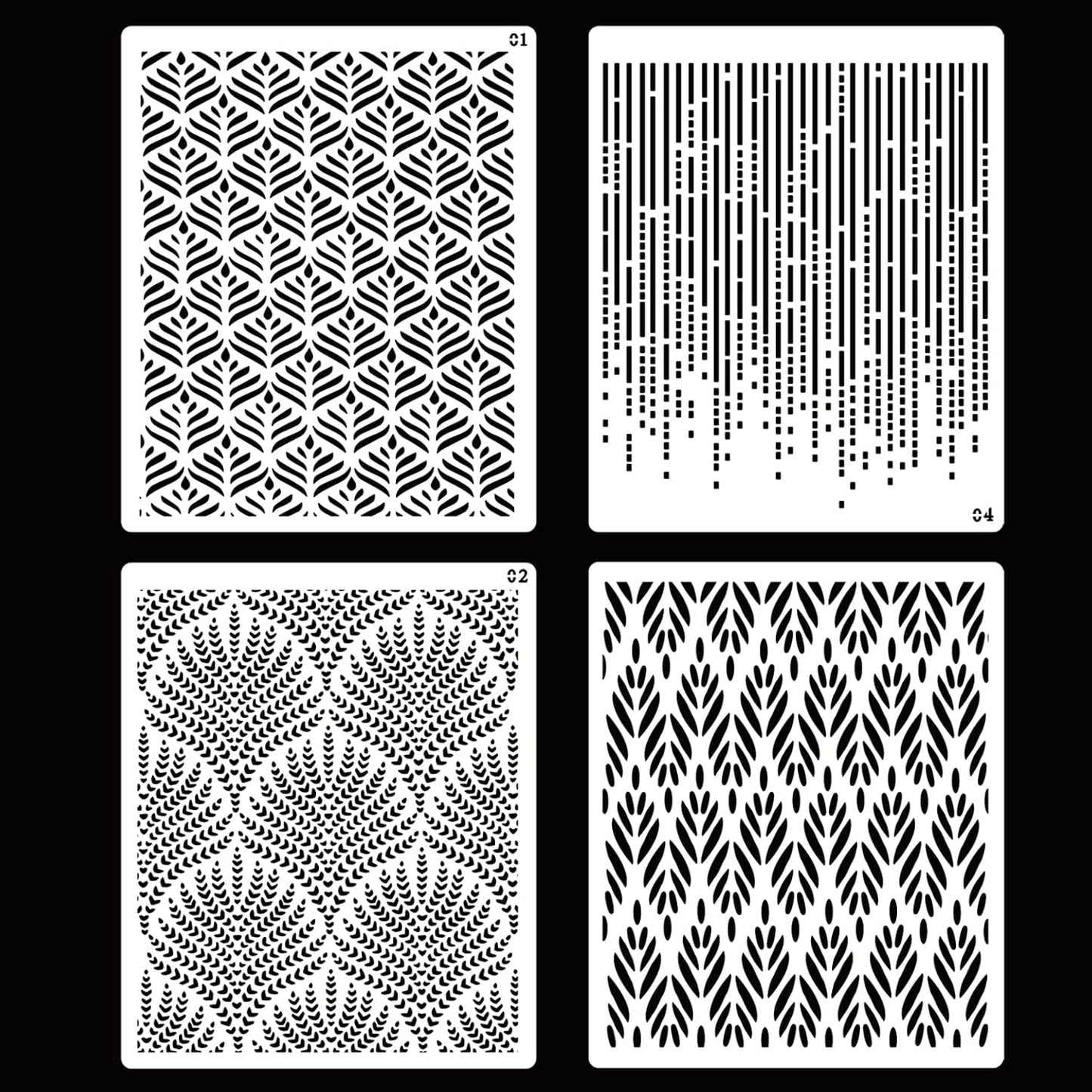 Cake Stencils - 4 Pieces