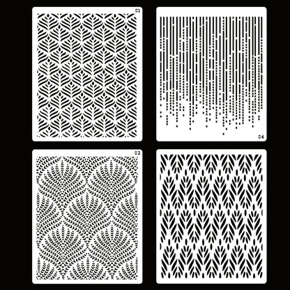Cake Stencils - 4 Pieces