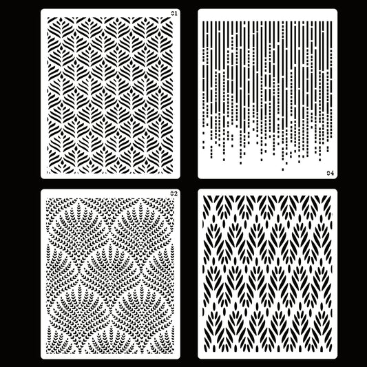 Cake Stencils - 4 Pieces