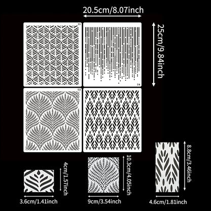 Cake Stencils - 4 Pieces