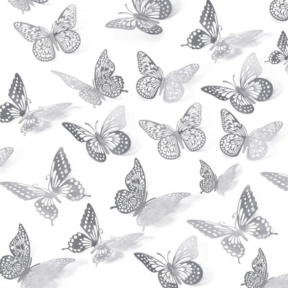 3D Butterfly Cake Decoration - 12 Count