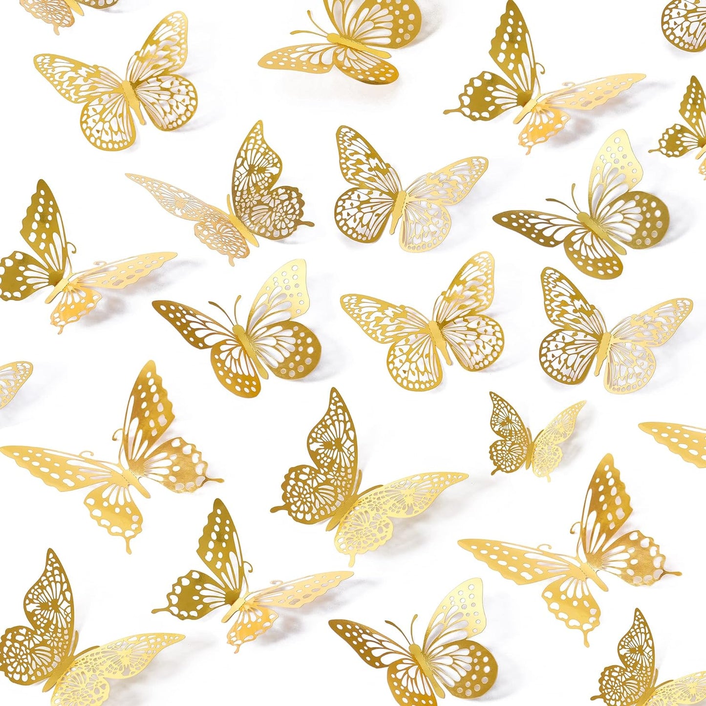 3D Butterfly Cake Decoration - 12 Count