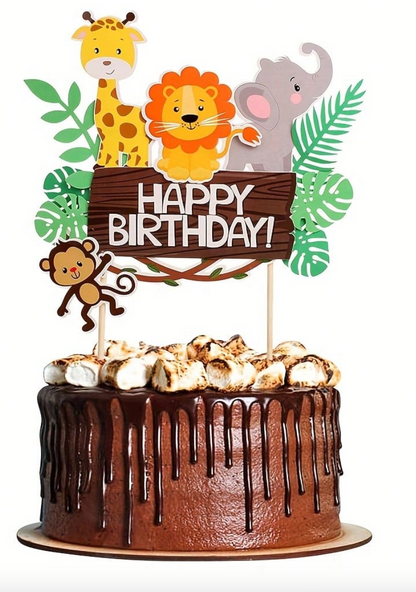 Wild Animals Cake Topper