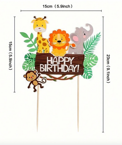 Wild Animals Cake Topper