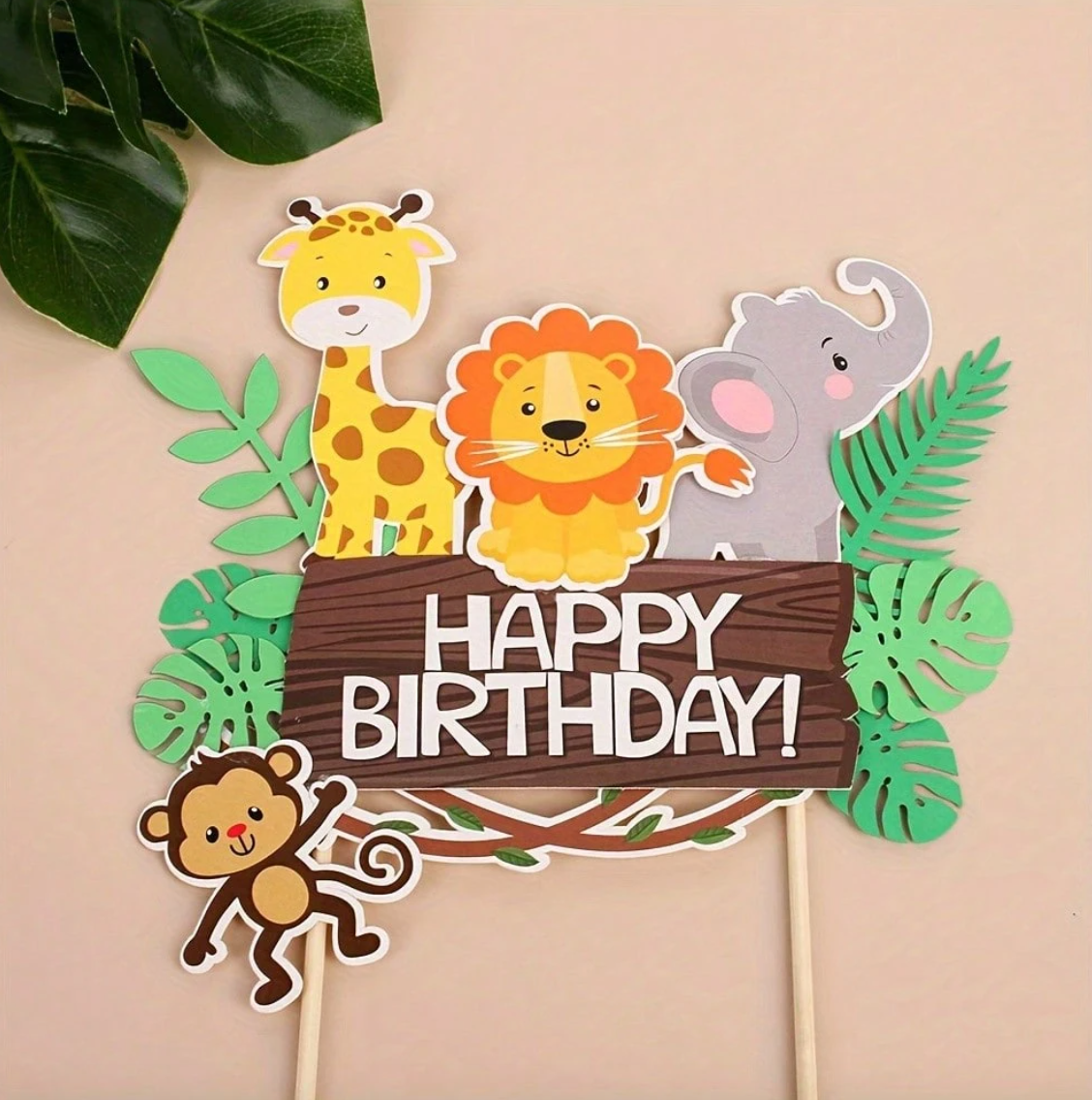 Wild Animals Cake Topper