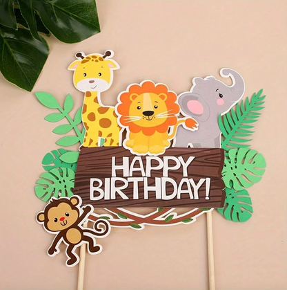 Wild Animals Cake Topper