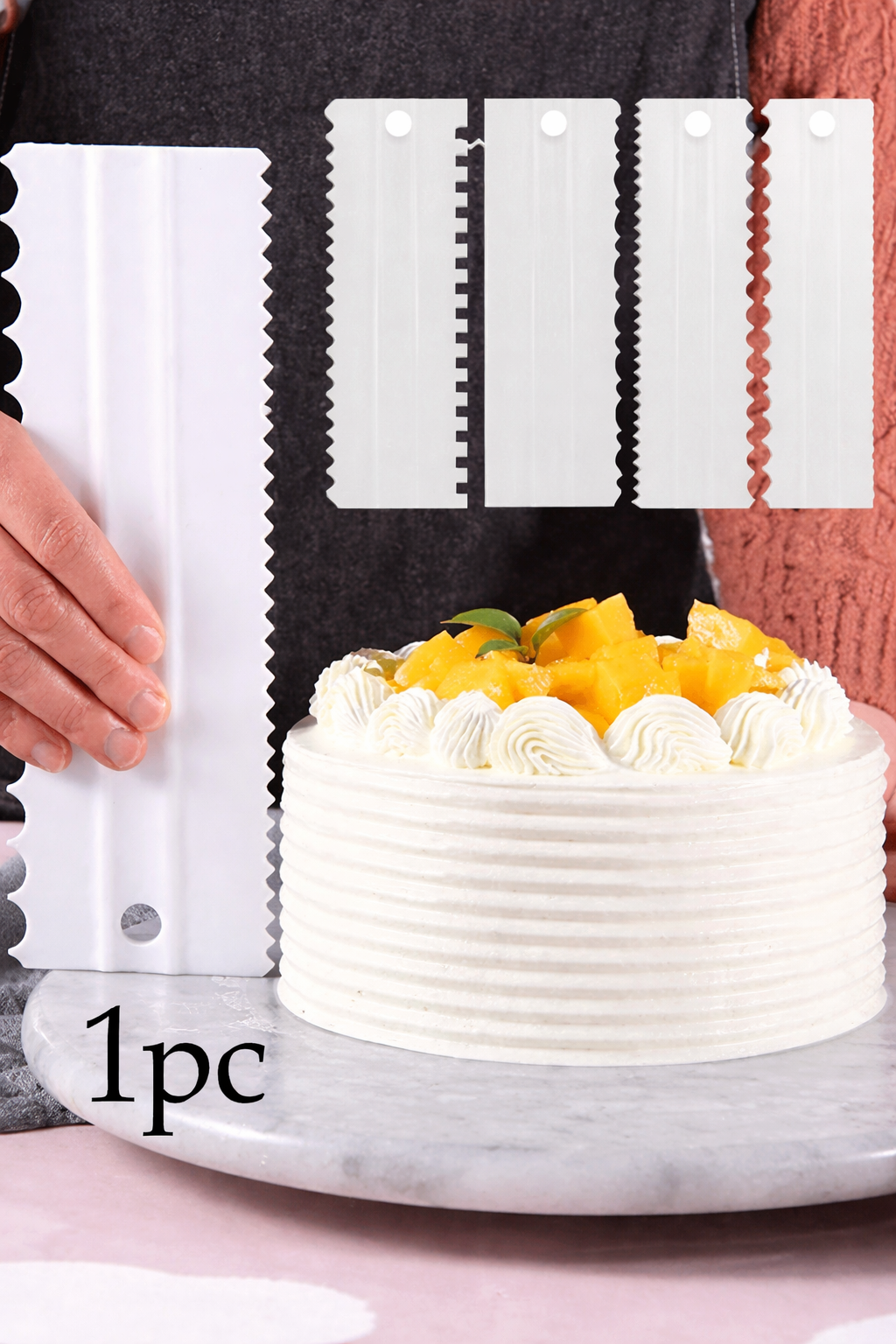 Cake Comb Set - 4 Pieces